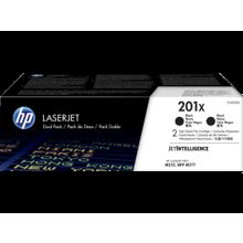 Картридж hp 201x black 2-pack laserjet toner cartridge (cf400xd) увеличеной емкости