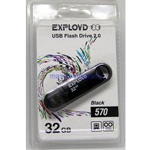 USB флешка 32Gb Exployd Black 570