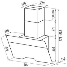 Каминная вытяжка Maunfeld Tweed 60 green