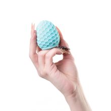 Бирюзовый рельефный мастурбатор Pufl (229624)