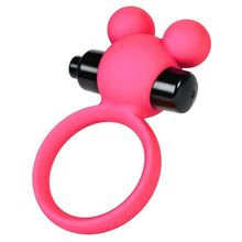 Розовое виброкольцо на пенис A-Toys Розовый