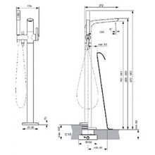 Смеситель Ideal Standard Melange A6120AA напольный