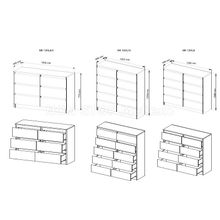 Комод широкий Мори 1200мм (6 ящиков)