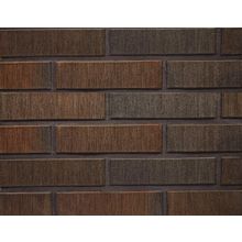 Импортный облицовочный кирпич Terca Terra flame шероховатый 250x85x65 черно-коричневый Wienerberger