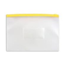папка-конверт на молнии Бюрократ, А4, жёлтая молния (упаковка 12 шт) BPM4Ayel