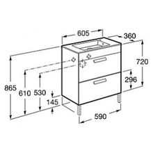Мебель для ванной Roca Debba 60 венге
