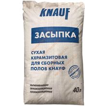 КНАУФ сухая засыпка фракция 0-5мм (40л=0,04м3)   KNAUF cухая засыпка фракция 0-5мм для сборных оснований полов из ГВЛ (40л=0,04 куб.м.)