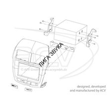 Переходная рамка для магнитолы Mitsubishi ASX ACV 381200-11