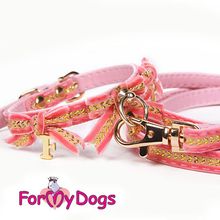 Поводок ForMyDogs с узором, розовый FMDNL13009-2013 P