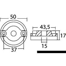 Osculati Spare anode for Vetus Bow 35 55, 43.070.04