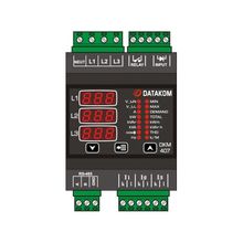 Анализатор электросети Datakom DKM-407, DIN рейка, THD, RS-485, 1 дискретный вход, 1 дискретный выход