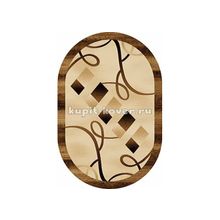 Российский ковер VISION DELUXE carving d054_beige-ov, 3 x 4