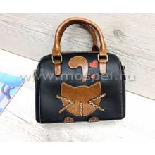 Сумка-саквояж Коричневая кошка