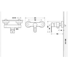 Смеситель для душа Bravat Stream-D F937163C-01