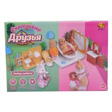 ABtoys для ванной комнаты Счастливые друзья с аксессуарами