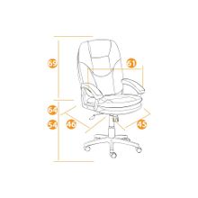 Tetchair Кресло COMFORT LT, бордо