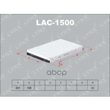 Фильтр Салона Opel Astra G Astra G Саbrio Соuрe 98-09 Astra H   Astra H Gtc Twintop 04- Zafira A 99-05 LYNXauto арт. LAC1500