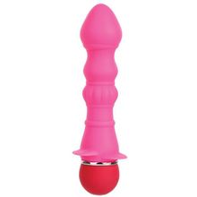 Dream Toys Розовый вибромассажер для анальной стимуляции PURRFECT SILICONE ANAL VIBRATOR PINK - 12,7 см. (розовый)