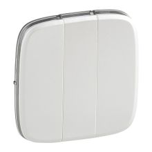 Valena ALLURE.Лицевая панель для выключателя трехклавишного.Жемчуг | код 755039 | Legrand