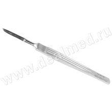 Скальпель остроконечный с металлической ручкой, Medicor, Венгрия