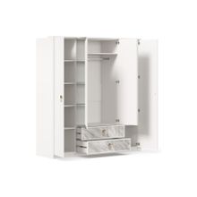 Алмаз. Любимый дом СГ Айла Шкаф четырехстворчатый Белый, исполнение 1