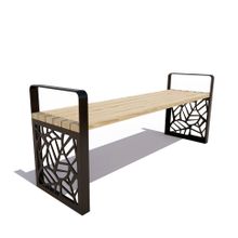 Садово-парковая скамейка «СЕВАСТОПОЛЬ» без спинки, банкетка (3,0м)