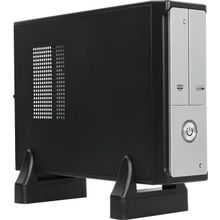 Корпус   Minitower Exegate   MI-206L   Silver&Black  Mini-ITX 300W (24+4пин)