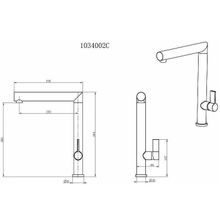 Смеситель для кухни Gllon GL-1034007L зеленый