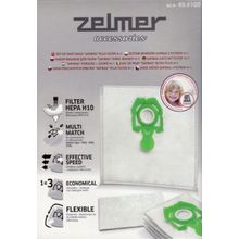Zelmer Zelmer 49.4100   49.4120   ZVCA200B  оригинальные мешки для пылесоса - зеленая рамка (49.4100 мешки для пылесоса)