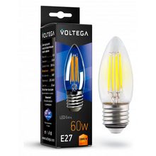 Voltega Лампа светодиодная Voltega Candle E27 6Вт 2800K VG10-C1E27warm6W-F ID - 421291