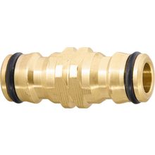 Переходник-соединитель латунный, штуцерный, для шланга 1 2" Palisad 66565