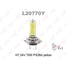 Лампа H7 24v 70w Рх26d Yellow Н7 24v70w Рх26d Yellow LYNXauto арт. L20770Y