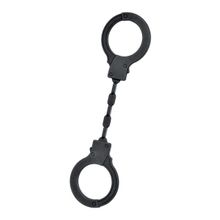 Черные силиконовые наручники A-Toys без ключа Черный