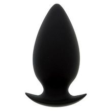  Большая чёрная анальная пробка BOOTYFUL ANAL PLUG LARGE BLACK - 10 см.