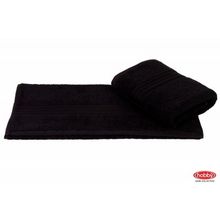 Махровое полотенце 70x140 "RAINBOW", чёрный, 100% Хлопок