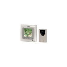 Метеостанция HAMA EWS-501 (H-106954) термометр внутр. внешний (-20С) гигрометр внутр. часы будильник фазы луны, белый