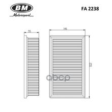 Фильтр Воздушный BM-Motorsport арт. FA2238