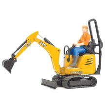 Bruder Мини экскаватор JCB 8010 CTS и рабочий 62-002