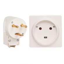 Legrand Комплект розетка вилка 2К+З Legrand Quteo 32А 400V с з со шторками белый 782222 ID - 102452