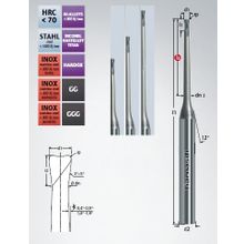 Микрофреза концевая Karnasch 0,2х1,9гр 3х55х6, Z=2