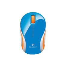 Logitech Logitech Wireless Mini Mouse M187 Blue-Orange USB