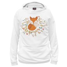 Худи Я-МАЙКА Лиса в цветочках