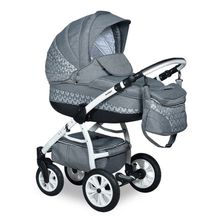 Indigo 2 в 1 Carmen `17 серая с квадратиками