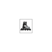 Коньки роликовые (цв. черный серый) р.35-38 PW-120-2
