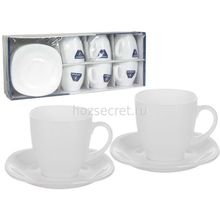 Чайный сервиз Luminarc CARINE WHITE 12 предметов 6 персон D4401