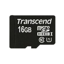 Transcend Карта памяти MicroSD16Gb Transcend Class10 TS16GUSDU1