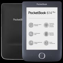 6 Электронная книга PocketBook 614 Plus черный