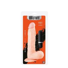 Dream Toys Телесный вибромассажёр с присоской BIGSTUFF 8.5INCH FLESH - 22 см. (телесный)