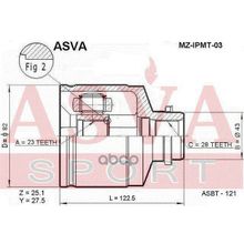 Шрус Внутренний | Прав | Mazda  626(Mt) Ff  Fe (92-99) 23*43*28 Мм ASVA арт. MZIPMT03