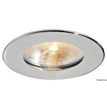 Osculati Atria halogen spotlight polished SS, 13.447.90